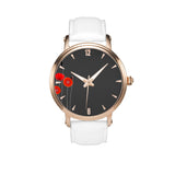 Montre dorée Coquelicots