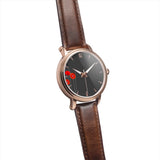 Montre dorée Coquelicots